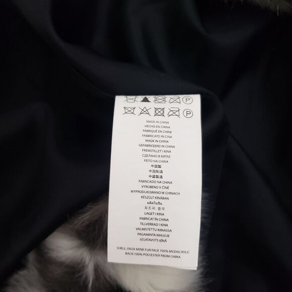 Michael Michael Kors Zebra Pattern Sleeveless Faux Mink Fur Vest - Picture 10 of 10